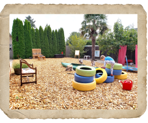 Outdoor environment framed